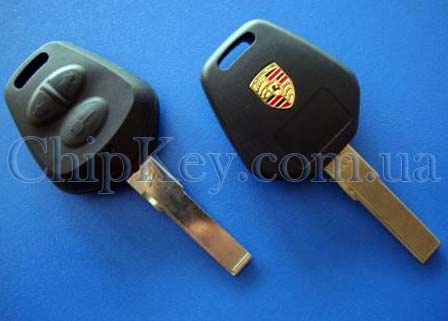 Ключ Porsche (корпус) 3 кнопки, лезвие HU66