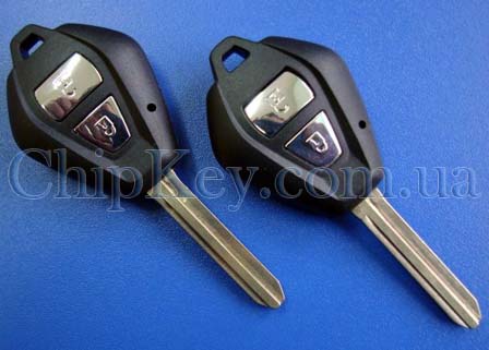 Ключ Toyota (корпус) 2 кнопки, лезвие toy43