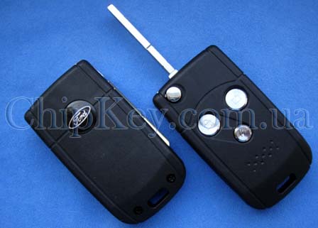 Ключ Ford выкидной (корпус) 3 кнопки, лезвие hu101