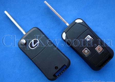 Ключ Lexus выкидной (корпус) 3 кнопки