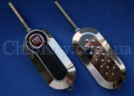 Ключ Fiat выкидной (корпус) 3 кнопки, original