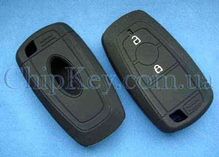 Чехол Ford силиконовый 2 кнопки, черный