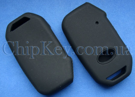 Чехол Kia смарт кей силиконовый 4 кнопки, черный