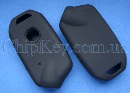 Чехол Kia смарт кей силиконовый 4 кнопки, черный