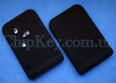 Чехол Renault Smart Card силиконовый 3 кнопки, черный