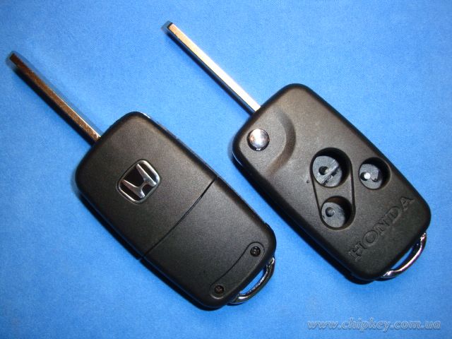 Ключ Honda выкидной (корпус) 3 кнопки, лезвие hon66