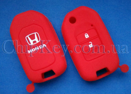 Чехол Honda силиконовый 2 кнопки, красный