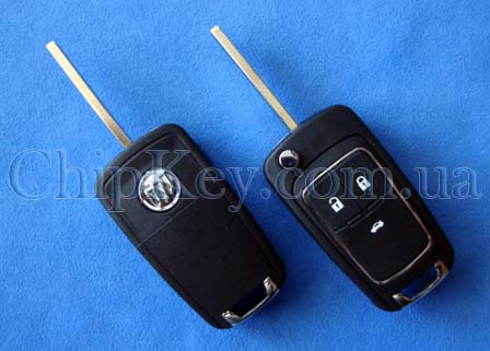 Ключ Buick выкидной (корпус) 3 кнопки