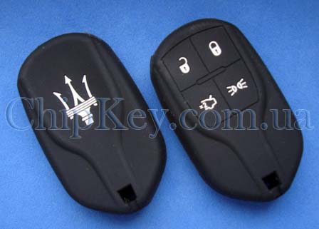 Чехол Maserati силиконовый 4 кнопки, черный