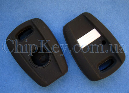 Чехол Fiat силиконовый на ключ 1 кнопка, черный