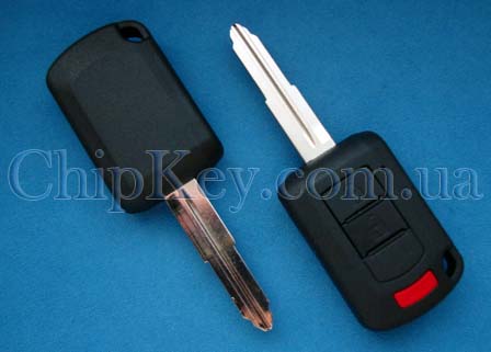 Ключ Mitsubishi (корпус) 3 кнопки