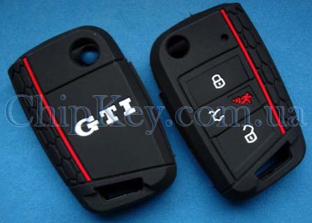 Чехол Volkswagen Skoda Seat 4 кнопки, черный