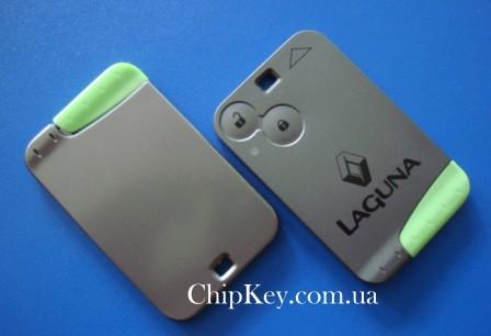 Ключ Renault Laguna Smart Card (корпус) 2 кнопки