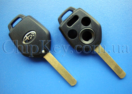 Ключ Subaru 4 кнопки (корпус) лезвие dat17
