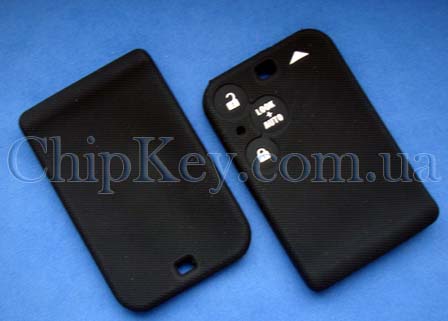 Чехол Renault Smart Card силиконовый 3 кнопки, черный