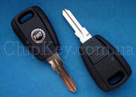 Ключ Fiat (корпус) 1 кнопка, лезвие gt15r