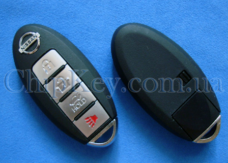 NISSAN Smart Key (корпус) 3 - кнопки + 1 кнопка (Panic)