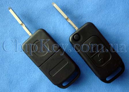 Выкидной ключ Mercedes (корпус) 2 кнопки, лезвие HU39P