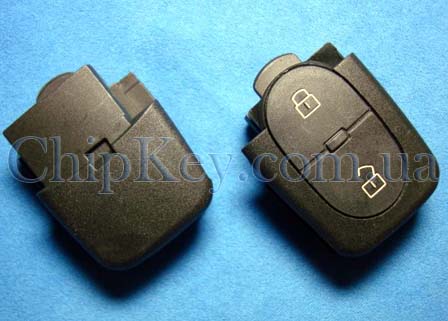 Ключ Audi выкидной (корпус) 2 кнопки, верхняя часть под батарейки 1616