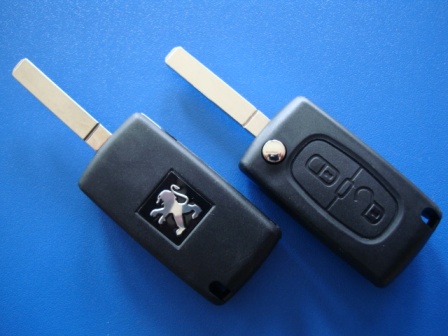 PEUGEOT ключ (заготовка)  2 - кнопки,  ID46  433 Mhz,  лезвие VA2 0536Model.(new)