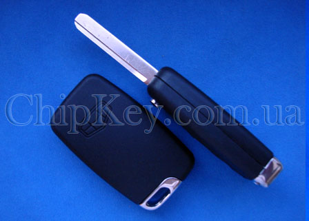 Ключ Geely Emgrand, Dorsett выкидной 3 кнопки, с чипом id46(pcf7936), 434Mhz