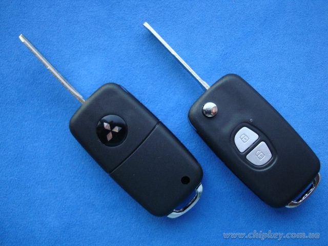 Выкидной ключ Mitsubishi (корпус) 2 кнопки