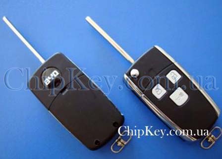 Ключ BYD F3 выкидной (корпус) 3 кнопки, Toyota Style