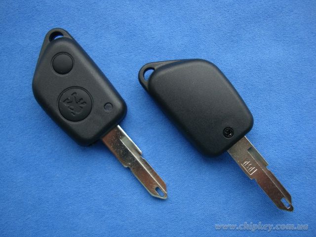 Ключ Peugeot (корпус) 2  кнопки, лезвие NE73