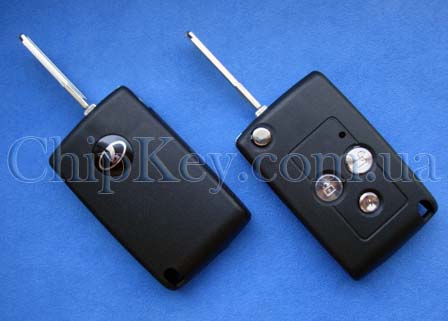 Ключ Lada 2110, 2111, 2112 выкидной (корпус) 3 кнопки, Лада Priora, Лада Калина, Лада Samara, Lada 2113, 2114, 2115