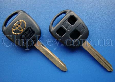 Ключ Toyota (корпус) 3 кнопки, лезвие toy47