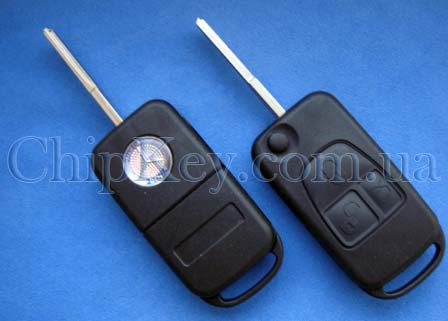 Выкидной ключ Mercedes (корпус) 3 кнопки, лезвие HU64P, с инфракрасным портом