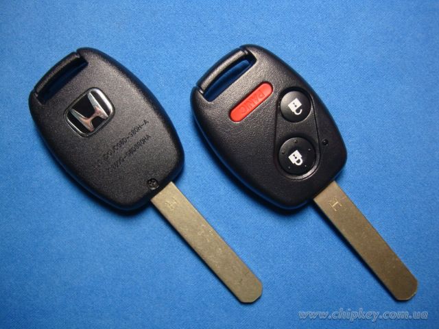 Honda ключ 2 кнопки  1 кнопка, 315 MHZ  чип ID46 (PCF7936)
