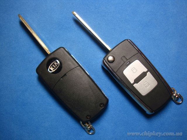 Ключ Kia выкидной (корпус) 2 кнопки