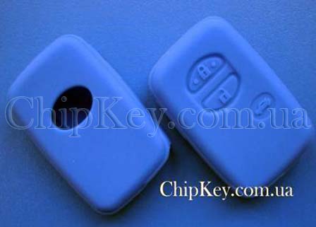 Toyota Smart Key силиконовый чехол 3 кнопки, синий