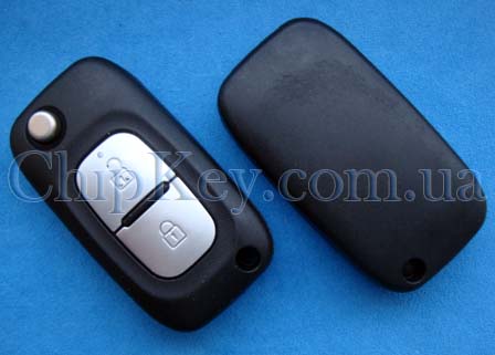 Ключ Renault выкидной (корпус) 2 кнопки, лезвие va2