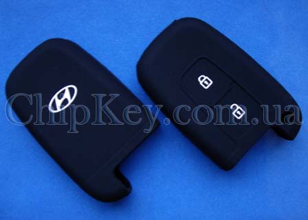 Силиконовый чехол Hyundai SmartKey  2 кнопки, черный