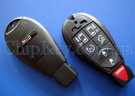 Ключ Chrysler, Dodge, Jeep Smart key 7кнопок, id46(pcf7941), 315Mhz