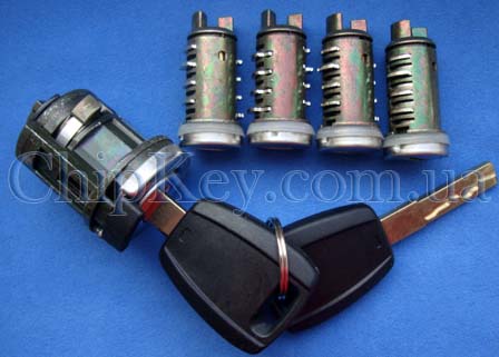 FIAT комплект замков с двумя ключами