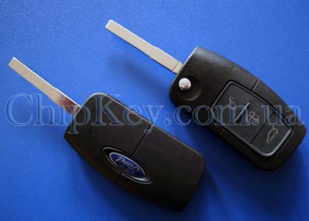 Ключ Ford Focus 2 (CB4) 2008-2011 год, Mondeo 4 (CA2) 2007-2011 год, S-MAX/Galaxy (CA1) 2006-2011, C-MAX (CB3) 2007-2010, Fiesta (CB1) 2008-2012 выкидной 3 кнопки, с платой 433 Mhz, с чипом id63 40bit