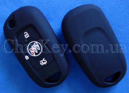 Чехол Buick силиконовый 3 кнопки, черный