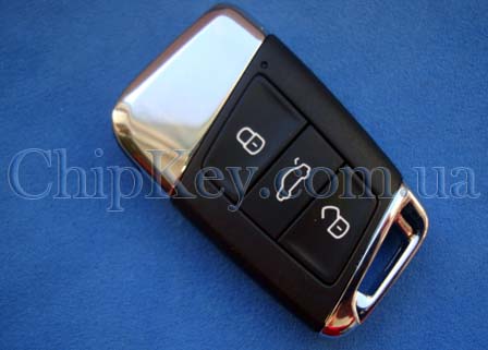 Smart Key Volkswagen B8 3 кнопки, с чипом ID49 MCAES, 434 Mhz, 2015 -, Original