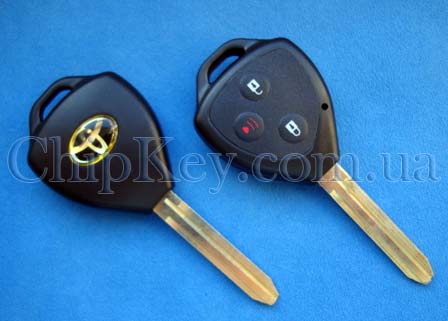 Ключ Toyota (корпус) 3 кнопки, лезвие toy43