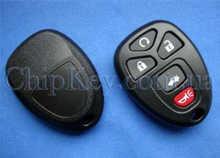 Cadillac Buick Lincoln Chevrolet пульт 5 кнопок, 315 Mhz FCC ID:KOBGT04A GM/L: 22733524