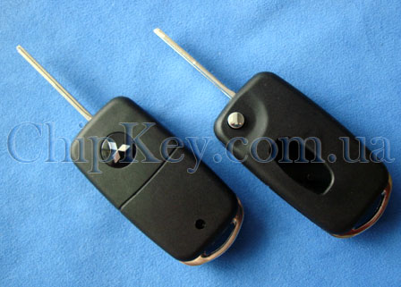 Выкидной ключ Mitsubishi Pajero (корпус) 2 кнопки