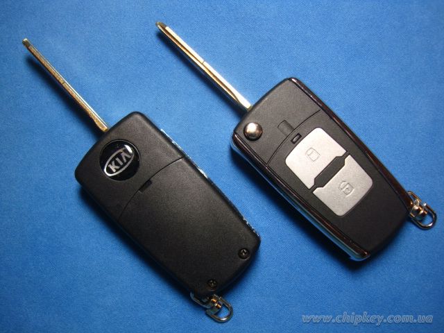 Ключ Kia выкидной (корпус) 2 кнопки