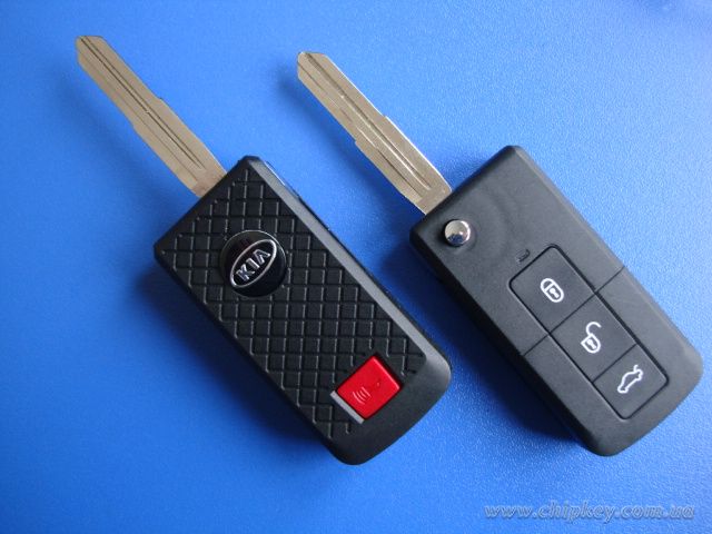 Ключ Kia выкидной (корпус) 4 кнопки