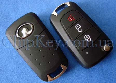 Ключ Great Wall выкидной (корпус) 3 кнопки, лезвие toy48