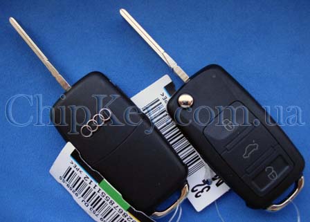 Ключ Audi A8 выкидной 3 кнопки, id46(pcf7946), 315Mhz Usa