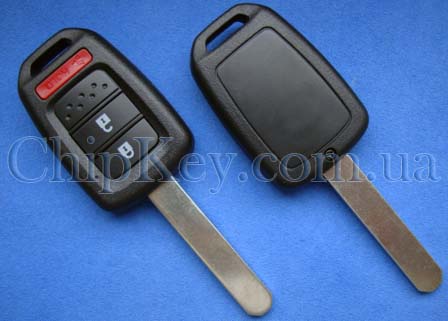 Ключ Honda выкидной (корпус) 3 кнопки, лезвие hon66