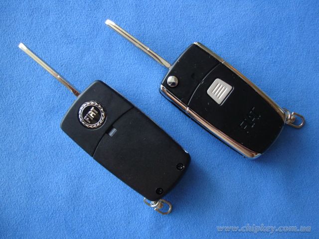 Ключ Fiat выкидной (корпус) 1 кнопка, лезвие gt15r
